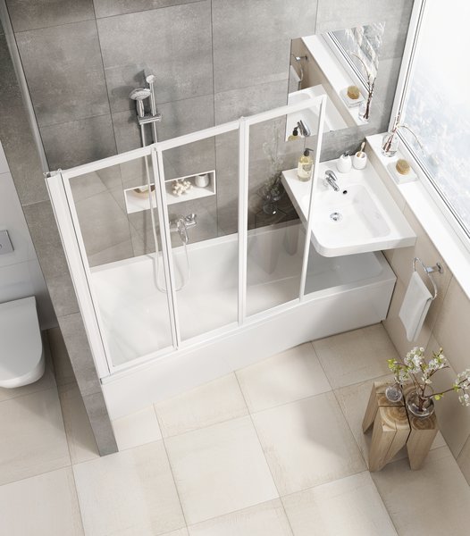 A kis fürdőszobák helytakarékos megmentője: jó ötlet, remek design és kivitelezés.